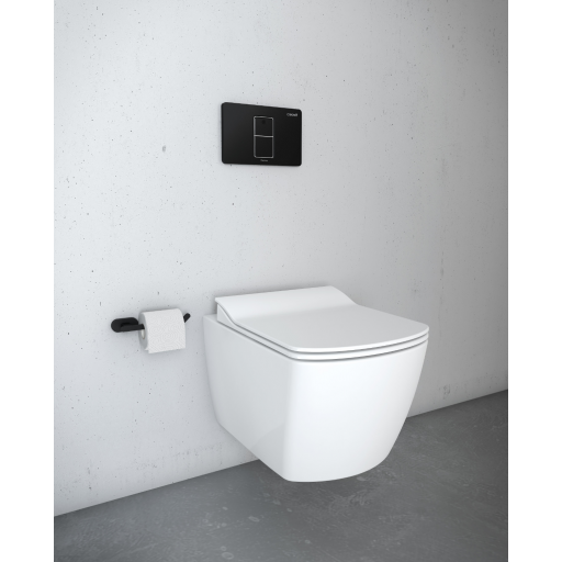 Унитаз подвесной безободковый с биде Creavit ELEGANT EG321-00CB00E-0000 с сиденьем Soft Close
